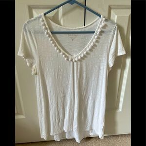 Lilly Pulitzer white tee
